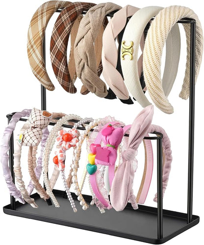 Headband Holder Organizer Metal 2-Tier by Josmimic