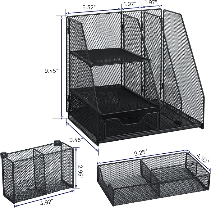 Topwey Desk Organizer, File Organizer - Image 6