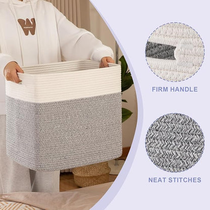 OIAHOMY Storage baskets for Shelf, Toy Storage Basket, Large Collapsible - Image 3