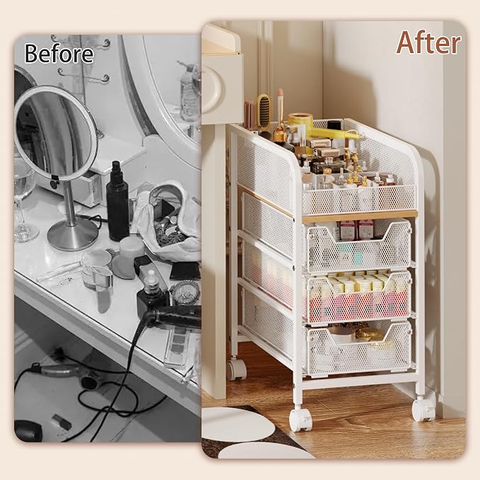 Rolling Makeup Cart Organizer - Image 9