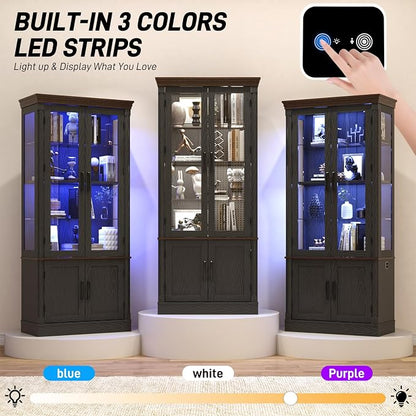 St.Mandyu 71" Tall Display Cabinet - Image 7