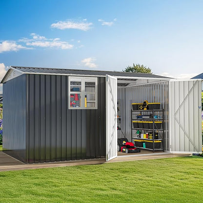 DWVO 12x8ft Large Tool Storage Shed by DWVO