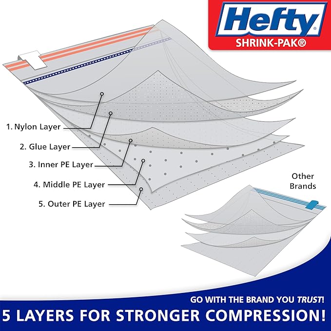 Hefty Shrink-Pak Vacuum Storage Bags – - Image 2