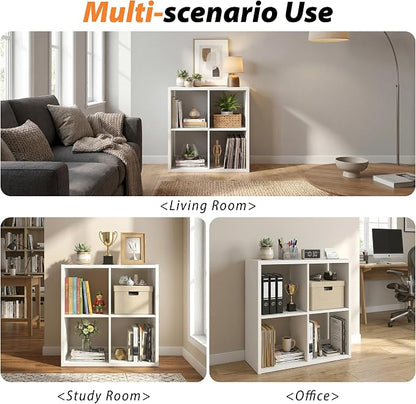 WannabeMyself【2026 Wooden Thick Frame】 4 Cube Storage Organizer - Image 5