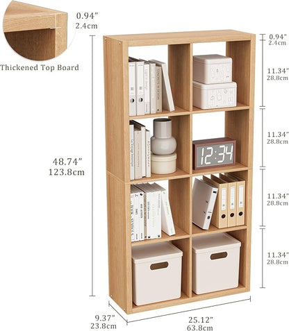 Cube Storage Organizer Bookcase, Decorative 11 inch Open Back Cubical Shelf - Image 3