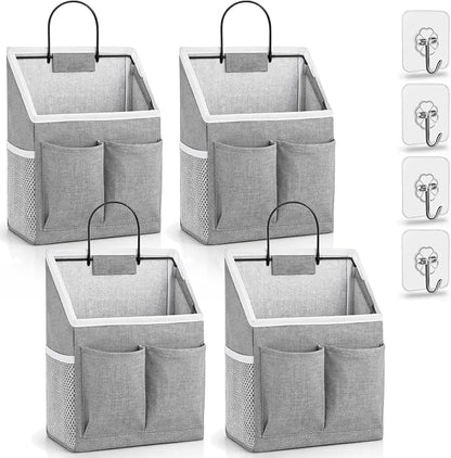 Kanrichu 4pcs Wall Hanging Storage Bag, Wall Hanging Baskets by KANRICHU