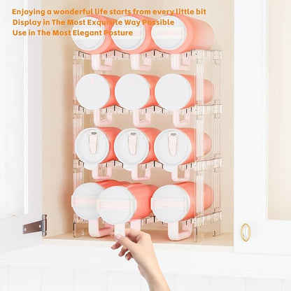 Yieach Stackable Water Bottle Organizer - Image 2
