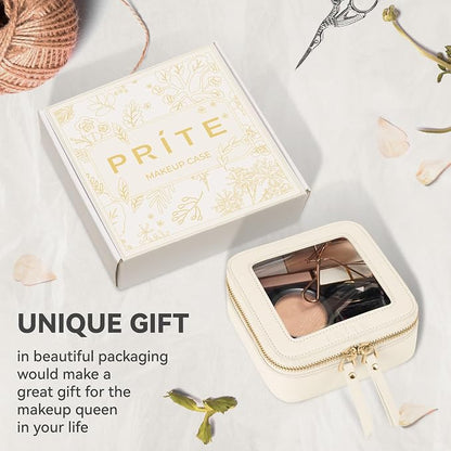 Prite Small Makeup Bag for Women Portable Clear Makeup Bag Cute Mini Waterproof - Image 7