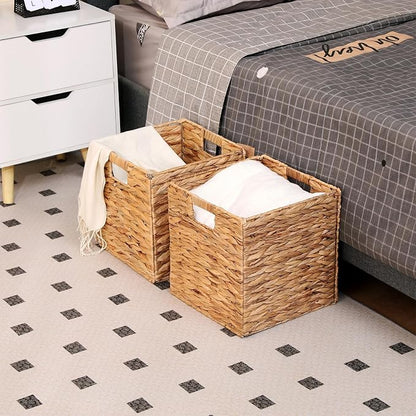11x11in Collapsible Wicker Storage Basket - Image 6