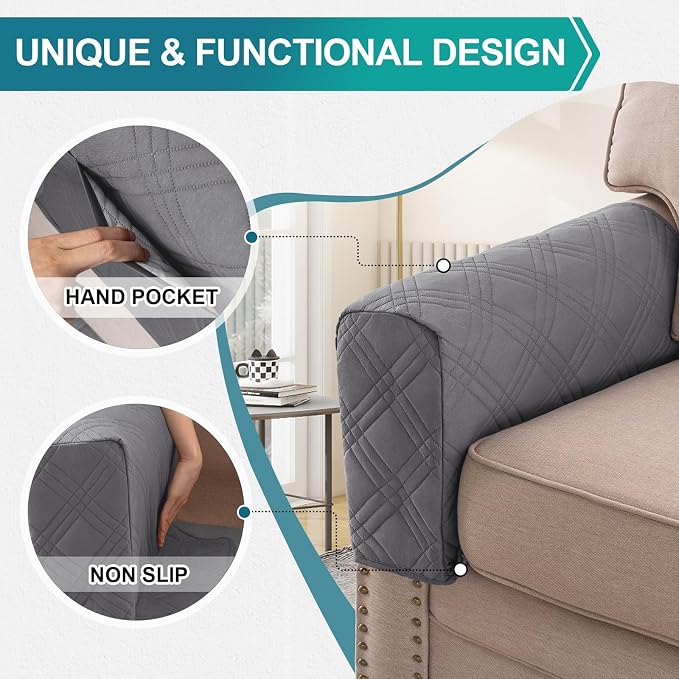 Turquoize Waterproof Armrest Covers - Image 4