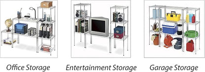 Whitmor Wire Shelving Unit, Metal Storage Shelves, Durable Heavy Duty Shelf - Image 4