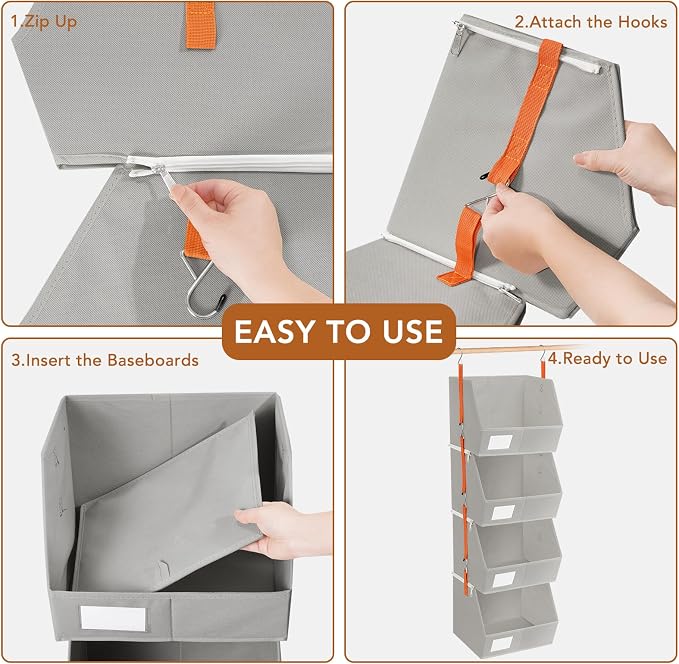 4 Pcs Modular Closet Organizer - Image 5