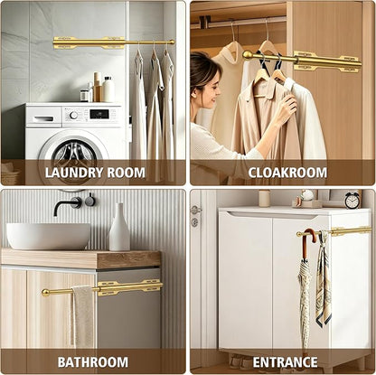 Valet Rod for Closet Pull Out, Standard Retractable closet rod organization rack - Image 6