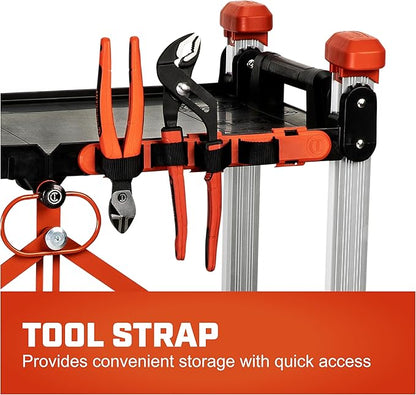 Crescent SITERUNNER, 3 Shelf Heavy Duty Folding Jobsite Cart - Image 6