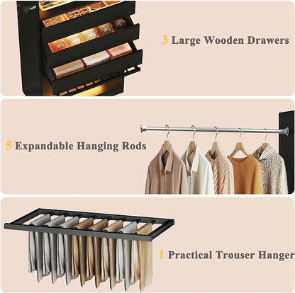 Closet System, 4-8FT Closet Organizer - Image 6