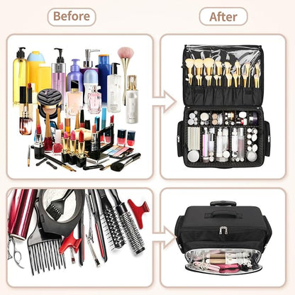 Large Rolling Makeup Case，Professional Makeup Artist Bag - Image 5