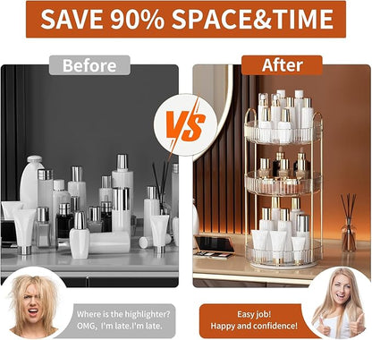 YCIA&DONE 360 Rotating Makeup Organizer and Storage - Image 8