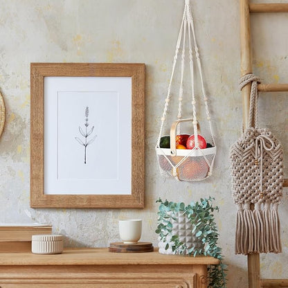 2 Sets Hanging Fruit Baskets for Kitchen 2 Size Metal Wire Mesh Basket - Image 7