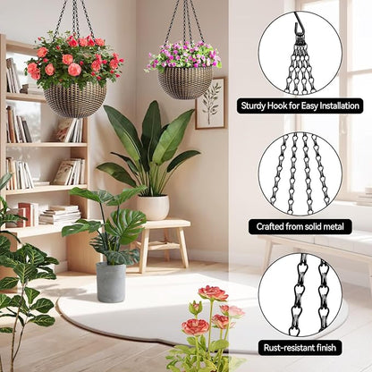 4 Pack, 24 Inch Hanging Basket Chain - Image 3