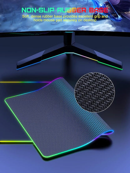 TopMade Wireless Charging Mouse Pad, RGB Gaming Mousepad, 35.4" x 15.8" Extra - Image 6