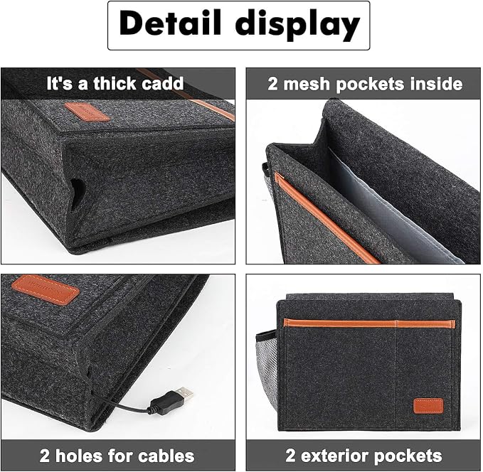 Bedside Caddy, Bed Storage Organizer - Image 6