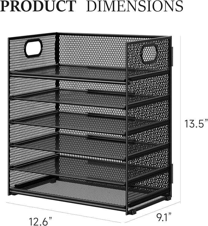 Subekyu 2-Pack 6-Tier Paper Tray Organizer - Image 5