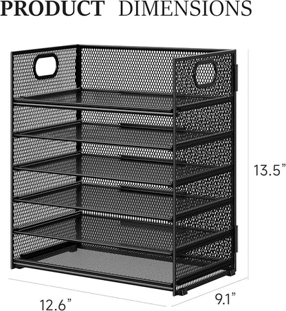 Subekyu 2-Pack 6-Tier Paper Tray Organizer - Image 5