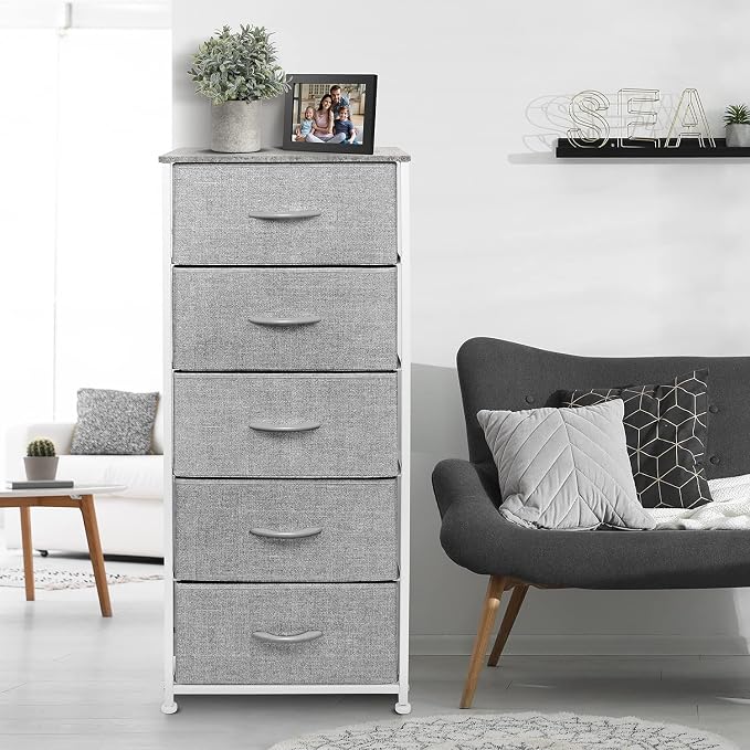 Sorbus Nightstand with 5 Drawers - Image 5