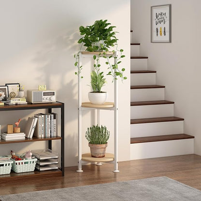Plant Stand Indoor Corner Tall 3 Tier Metal Modern Flower Storage Plant Shelf - Image 3