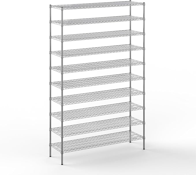 18" Deep x 60" Wide x 96" Height Wire Shelving Kit | 10-Tier | NSF Commercial by Regal+Altair