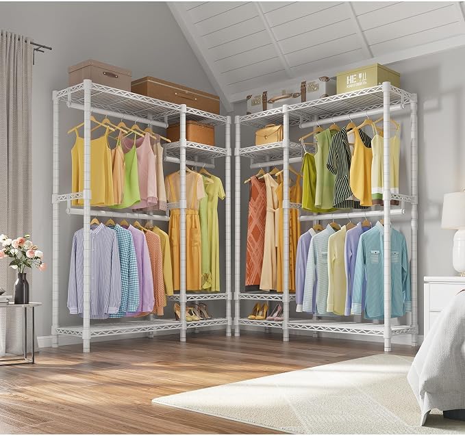 VIPEK V2 Heavy Duty Clothes Rack 4 Tiers Wire Shelving Garment Racks - Image 4