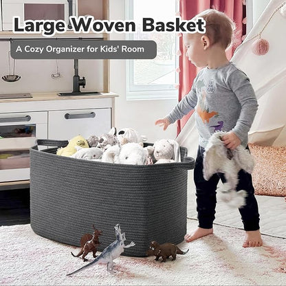 Goodpick Storage Basket, Rectangle Dirty Clothes Baskets - Image 2