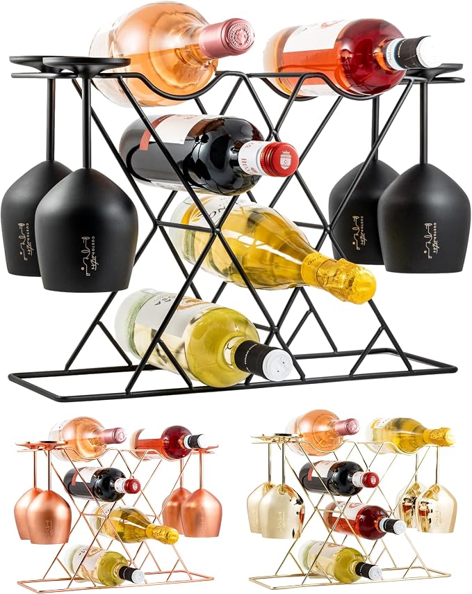 Gusto Nostro Small Wine Racks Countertop Storage by GustoNostro