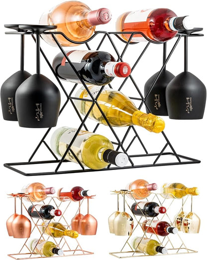 Gusto Nostro Small Wine Racks Countertop Storage by GustoNostro