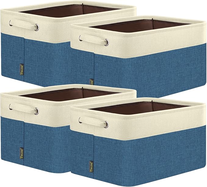 BALEINE 4 Pack Fabric Storage Bins by BALEINE