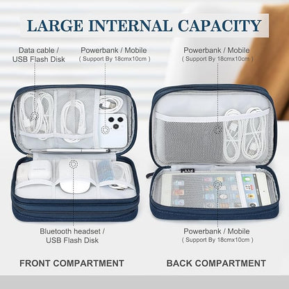 FYY Electronic Organizer, Large Travel Cable Organizer Bag Pouch Electronic - Image 3