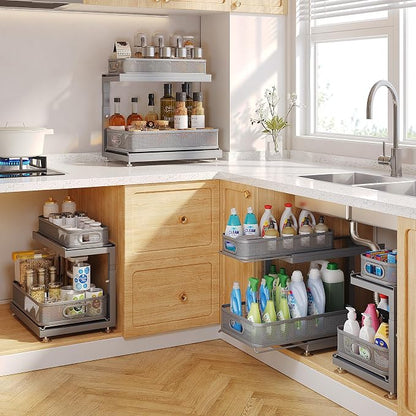 2-Pack Under Sink Storage Organizer - Image 8