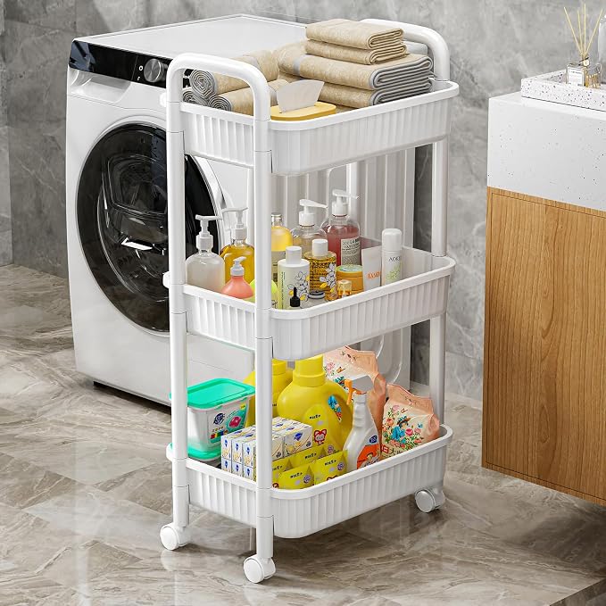 JOYZAN 3 Tier Rolling Carts - Image 4