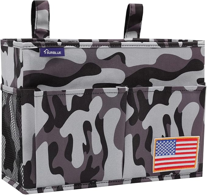 Surblue Bedside Caddy Hanging Bed Organizer Storage Bag Pocket by SURBLUE