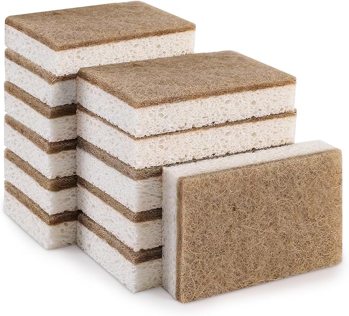 Natural Sponges for Dishes 12 Pack - Image 7
