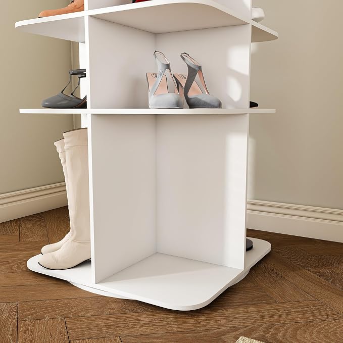7 Tier Rotating Shoe Rack Tower, Spinning Shoe Tower Display Lazy Susan - Image 7