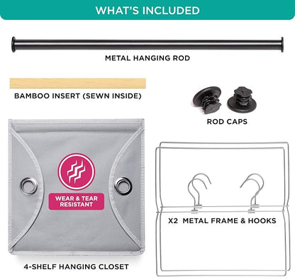 HOLDN’ STORAGE Hanging Closet Organizer - Image 4