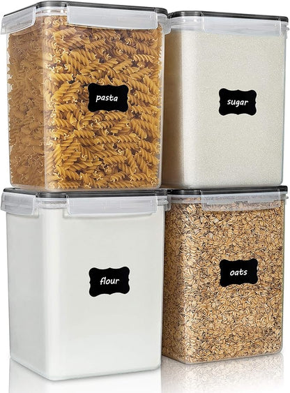 Vtopmart 4 PCS Large Food Storage Containers 5.2L / 175oz, 4 Pieces BPA Free by Vtopmart