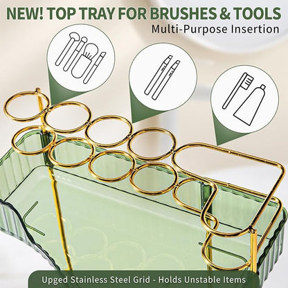 Upgraded 3-Tier Corner Bathroom Countertop Organizer – Spacious Storage - Image 3