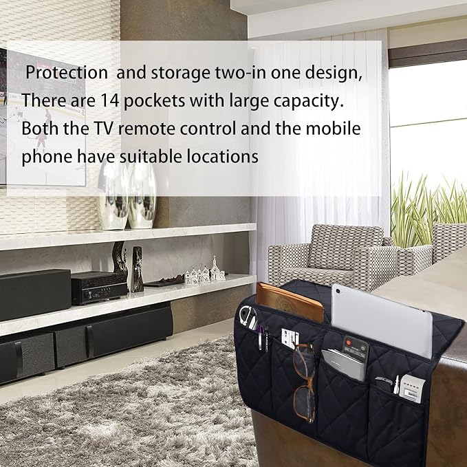 Armchair Caddy, Sofa Armrest Organizer - Image 6
