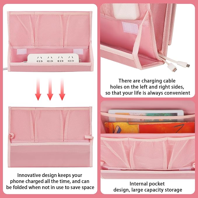 Bedside Caddy Bedside Storage Organizer Bedside Organizer - Image 5