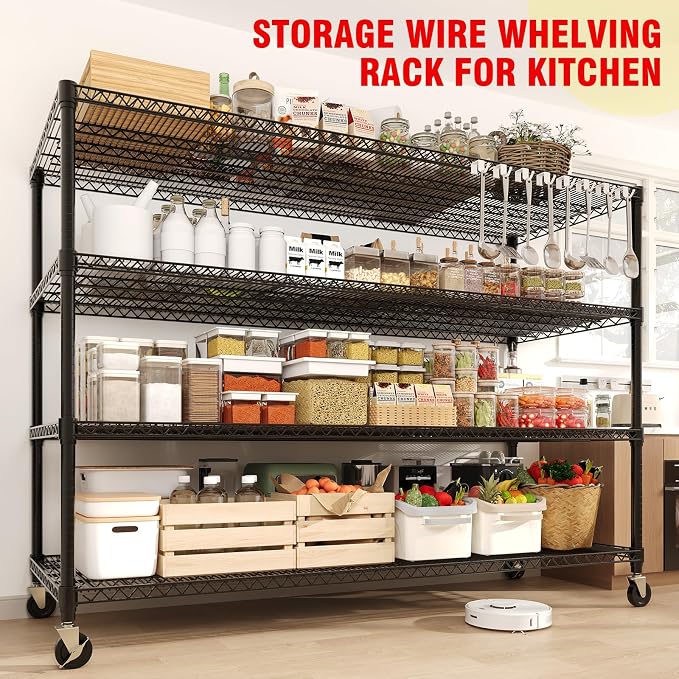 73" H Storage Shelves 2640LBS Heavy Duty Shelving Unit - Image 5