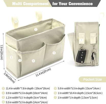 Bseash Bunk Bed Organizer, Bedside Caddy Hanging Bed Organizer Storage Bag - Image 2