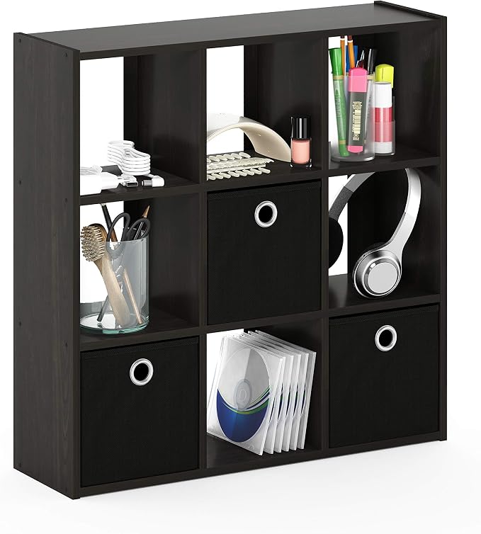Furinno Simplistic 9-Cube Organizer by Furinno-FitsYourSpaceFitsYourBudget