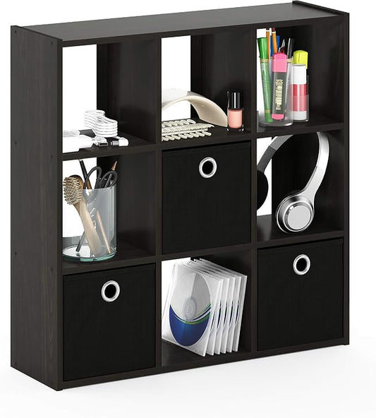 Furinno Simplistic 9-Cube Organizer by Furinno-FitsYourSpaceFitsYourBudget